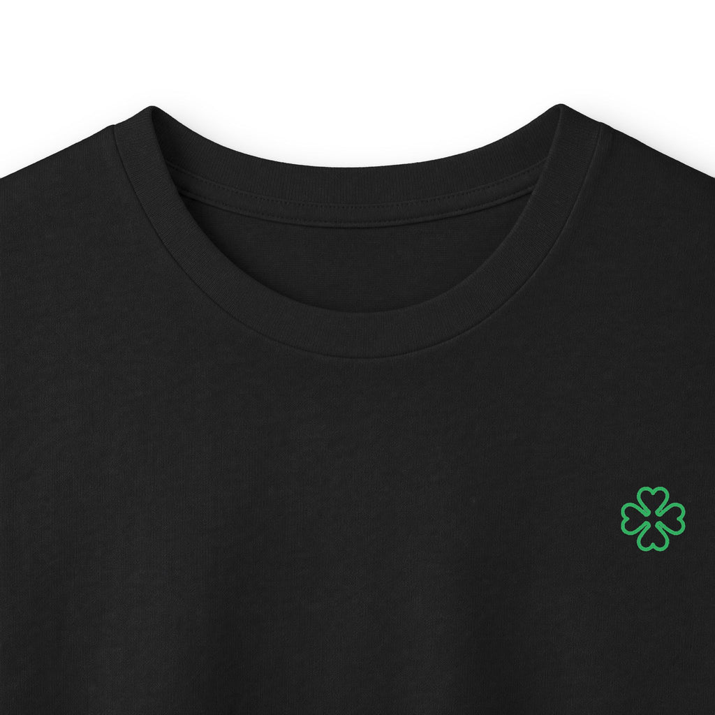 Minimal Green Clover Long Sleeve Tee