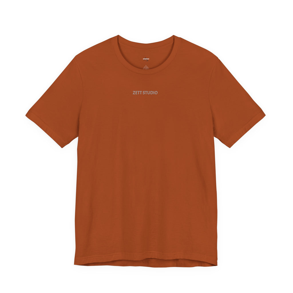 Minimalistisk 'ZETT STUDIO' Logo-tee — Unisex kortermet skjorte