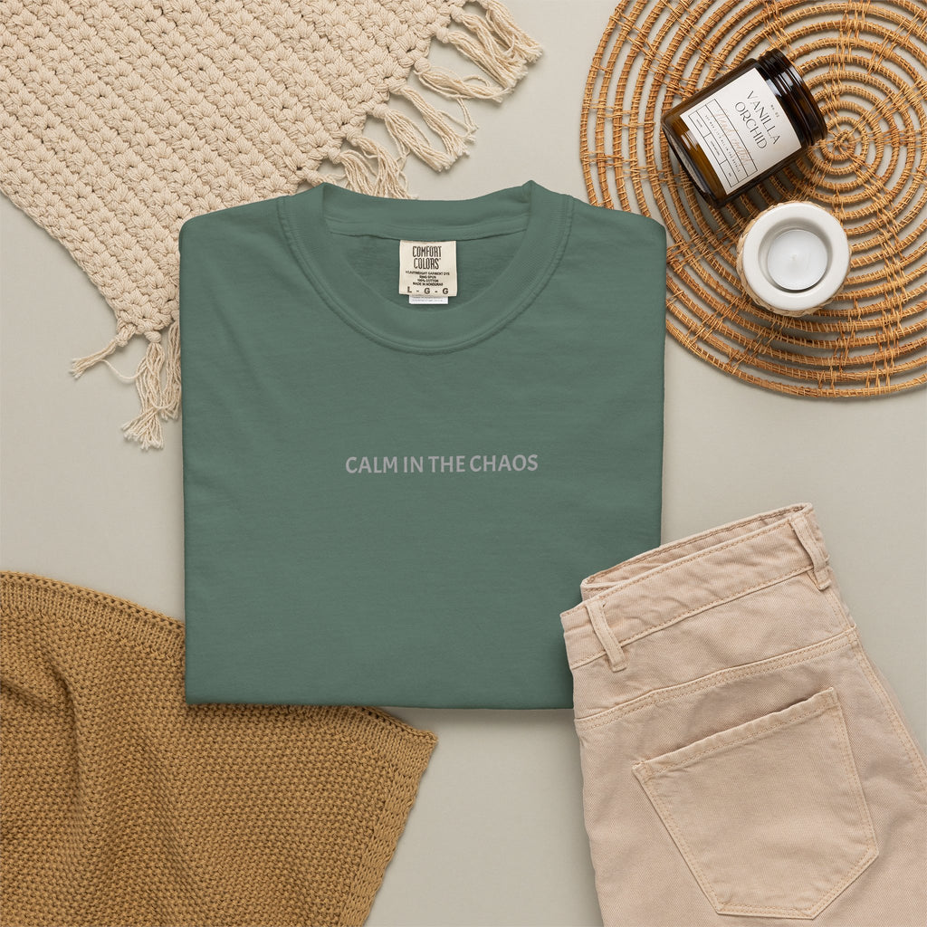 Calm in the Chaos T-Shirt — Minimalist Inspirational Tee