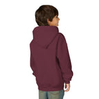 Youth Hoodie with Blue Handprint Chest Logo - Kids Casual Pullover