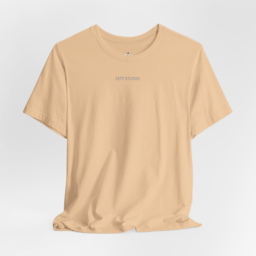 Minimalistisk 'ZETT STUDIO' Logo-tee — Unisex kortermet skjorte