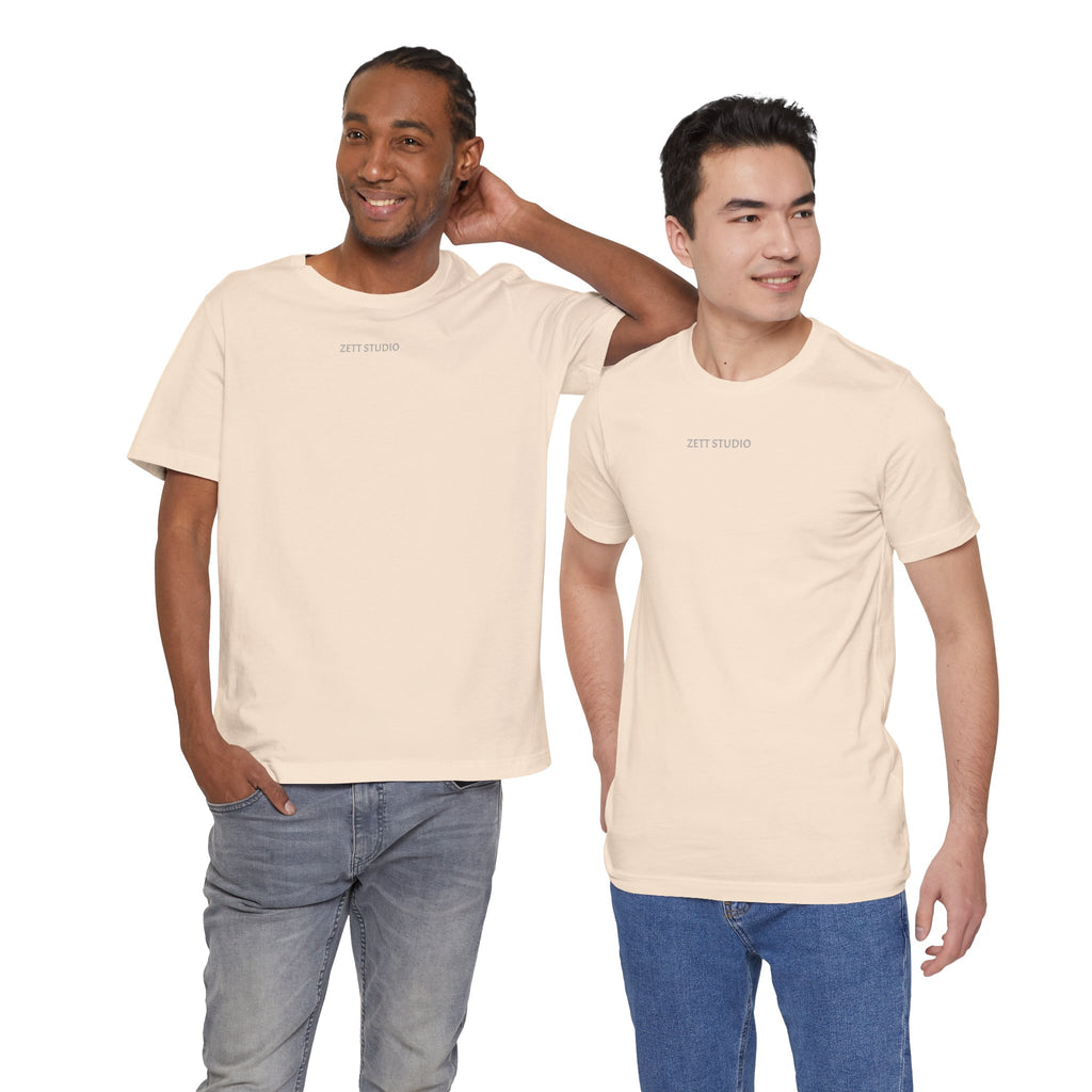 Minimalistisk 'ZETT STUDIO' Logo-tee — Unisex kortermet skjorte