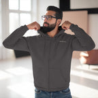 Minimal 'Vibe With Me' Zip Hoodie –Unisex Sweatshirt