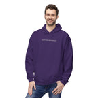 Minimal Tiny Text Hoodie — UNISEX HOODIE