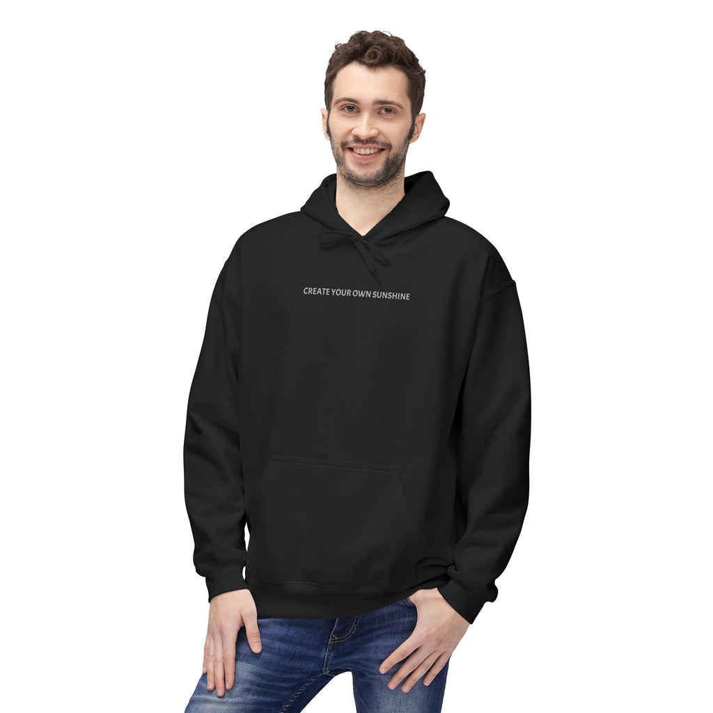Minimal Tiny Text Hoodie — UNISEX HOODIE