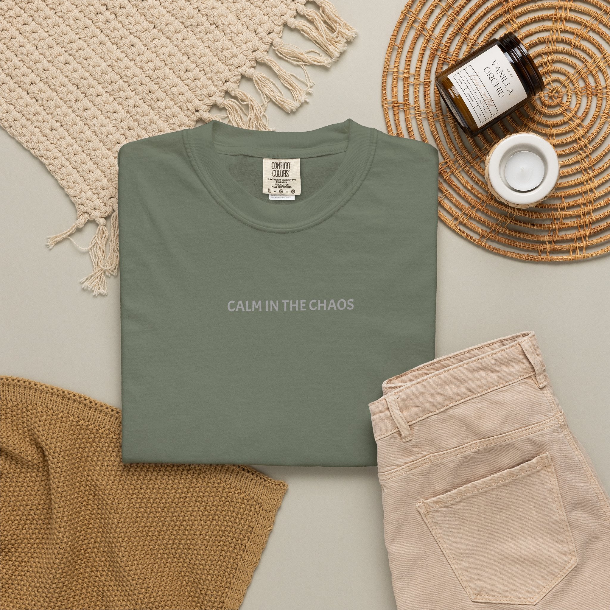 Calm in the Chaos T-Shirt — Minimalist Inspirational Tee