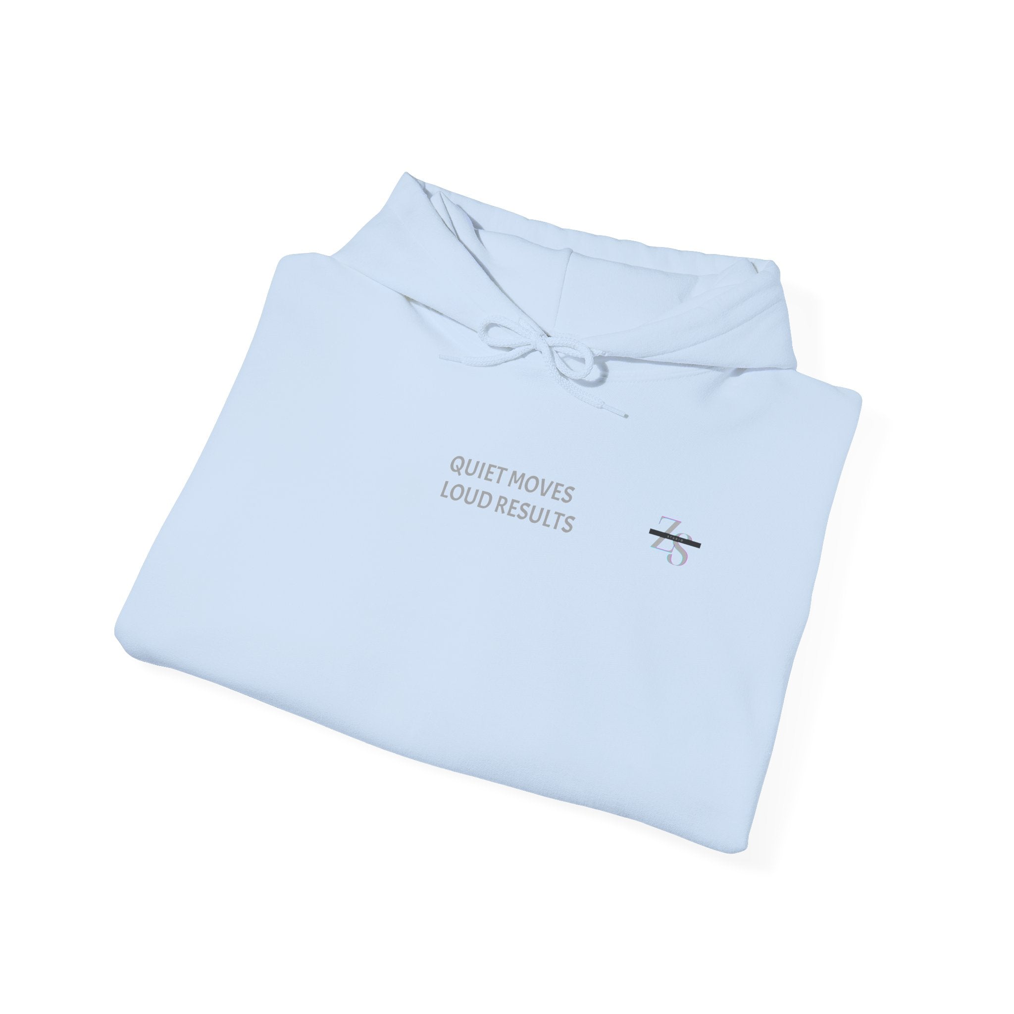 Hoodie — Minimal 'Quiet Hours' Small Chest Graphic Pullover