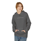 Minimal Tiny Text Hoodie — UNISEX HOODIE