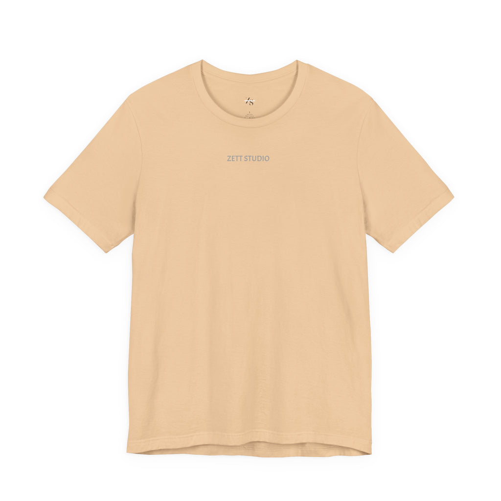 Minimalistisk 'ZETT STUDIO' Logo-tee — Unisex kortermet skjorte