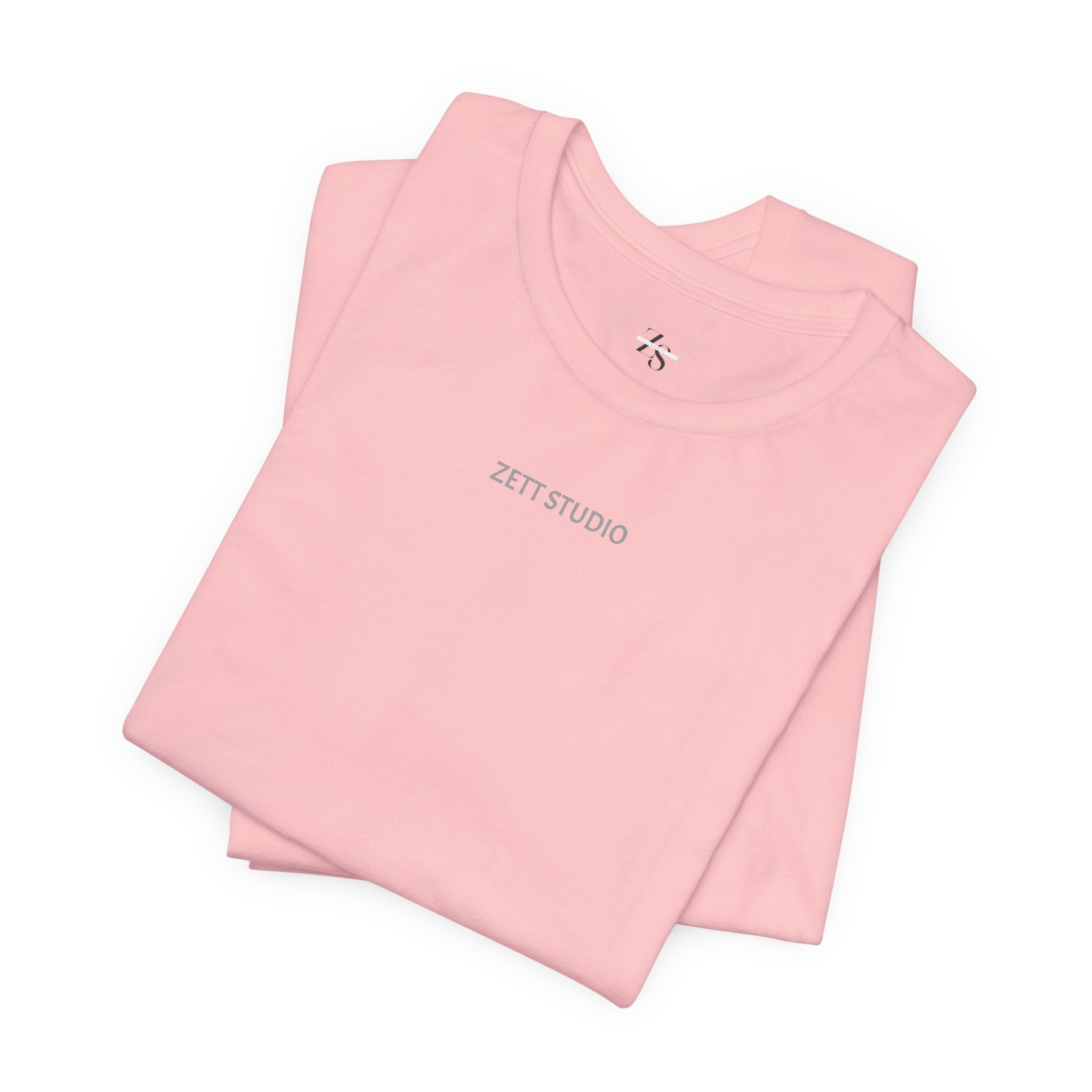 Minimalistisk 'ZETT STUDIO' Logo-tee — Unisex kortermet skjorte