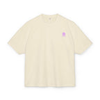 Minimal Pink Silhouette Graphic Tee - Casual Boxy Cotton Shirt