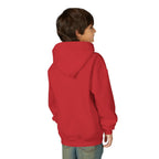 Youth Hoodie with Blue Handprint Chest Logo - Kids Casual Pullover