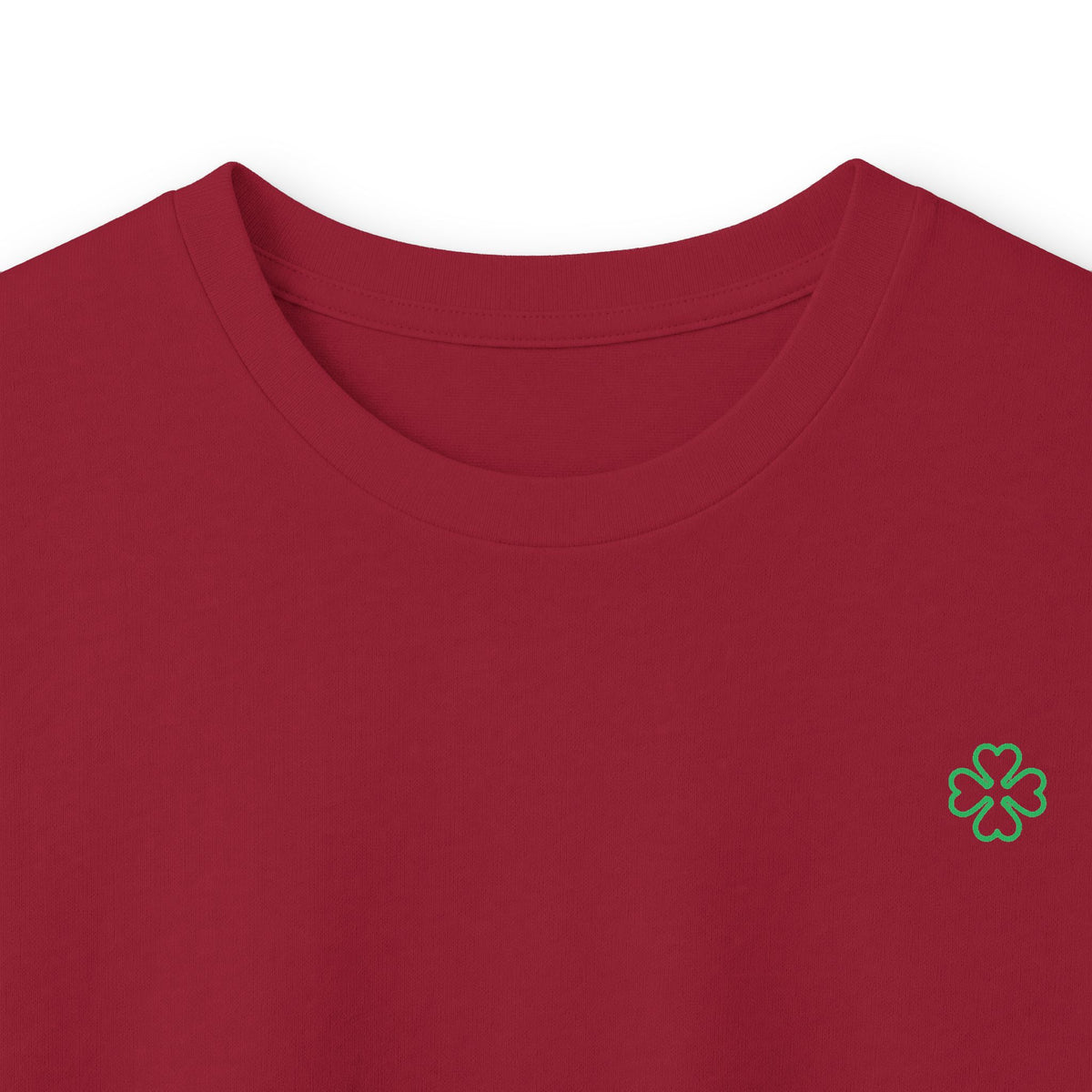 Minimal Green Clover Long Sleeve Tee