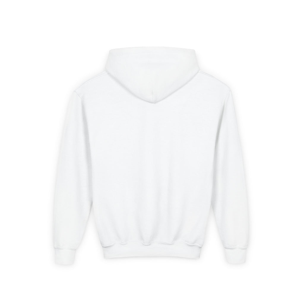 Youth Hoodie with Blue Handprint Chest Logo - Kids Casual Pullover