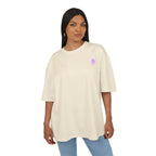 Minimal Pink Silhouette Graphic Tee - Casual Boxy Cotton Shirt