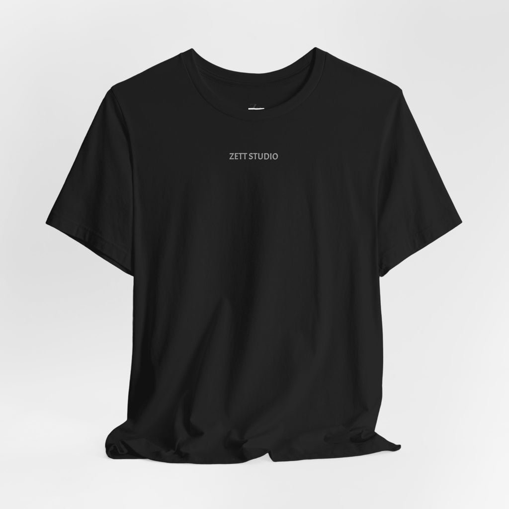 Minimalistisk 'ZETT STUDIO' Logo-tee — Unisex kortermet skjorte