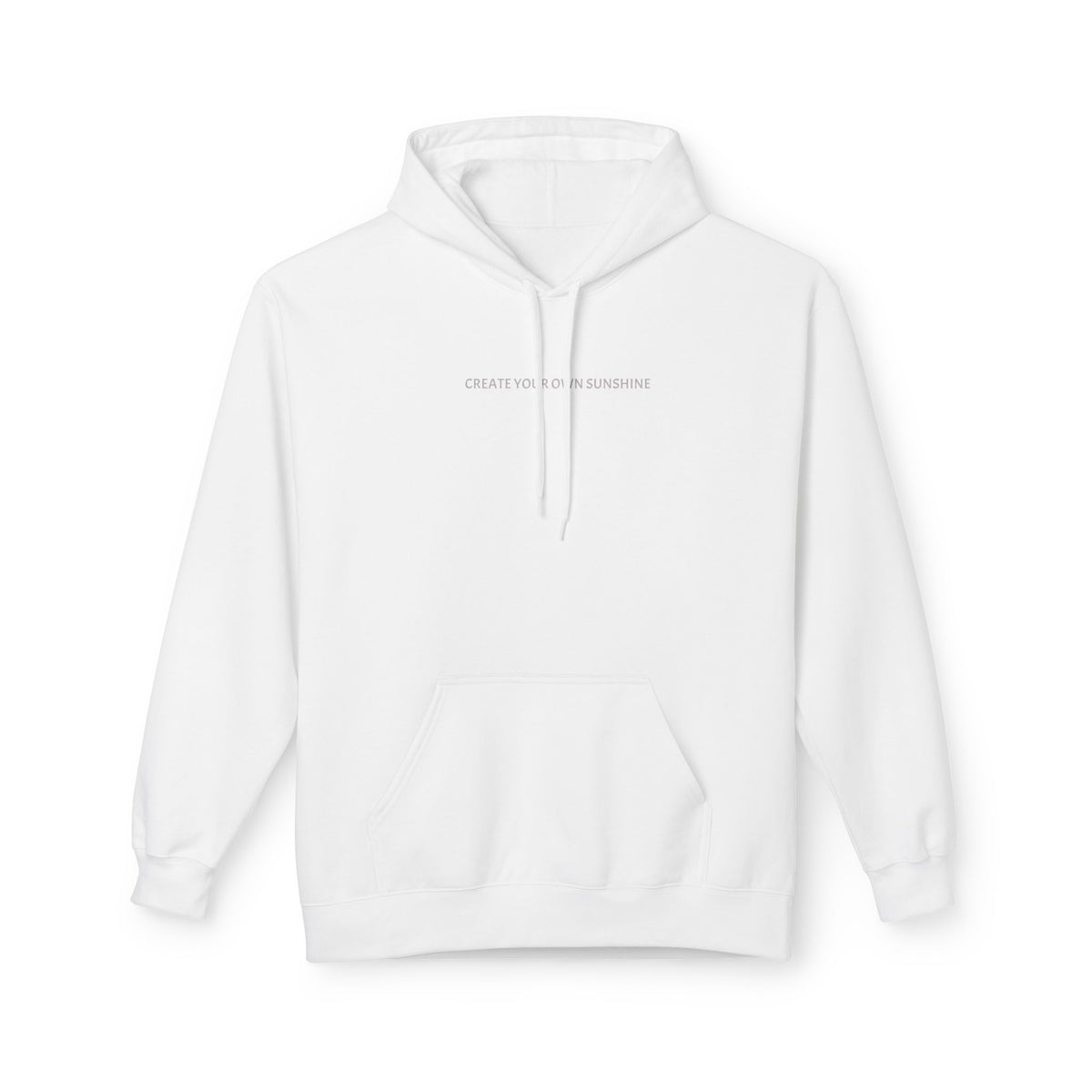 Minimal Tiny Text Hoodie — UNISEX HOODIE