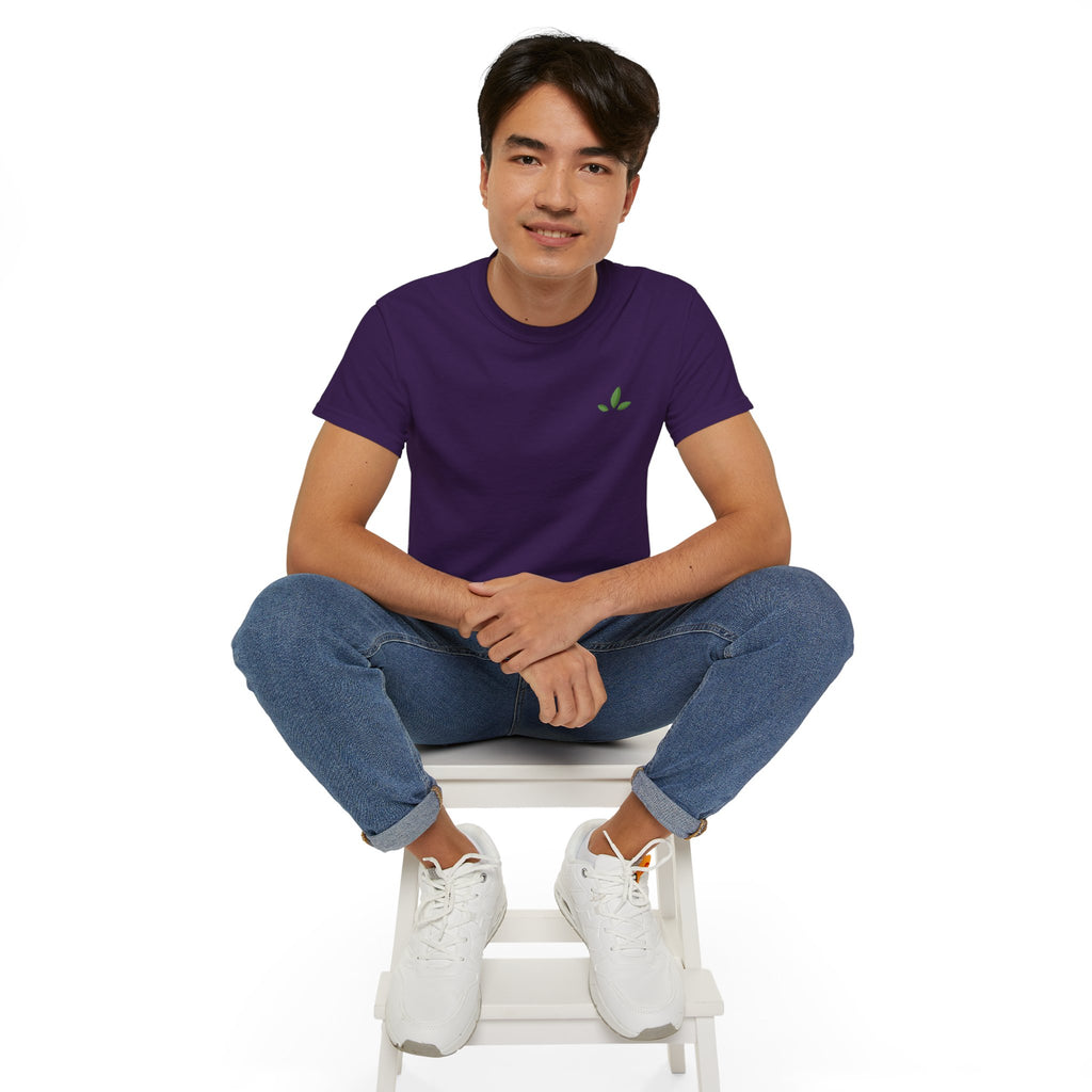 Leaf Logo Tee — Minimal Unisex T-Shirt