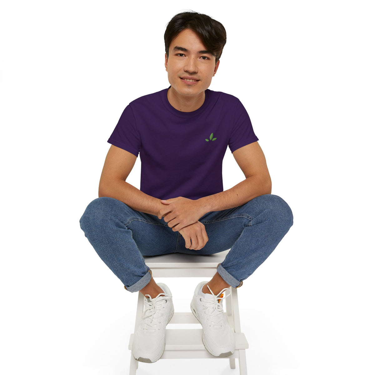 Leaf Logo Tee — Minimal Unisex T-Shirt