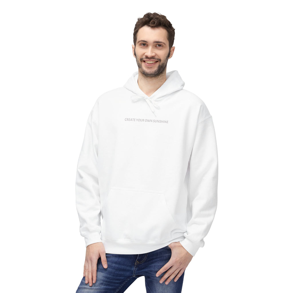 Minimal Tiny Text Hoodie — UNISEX HOODIE