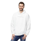 Minimal Tiny Text Hoodie — UNISEX HOODIE