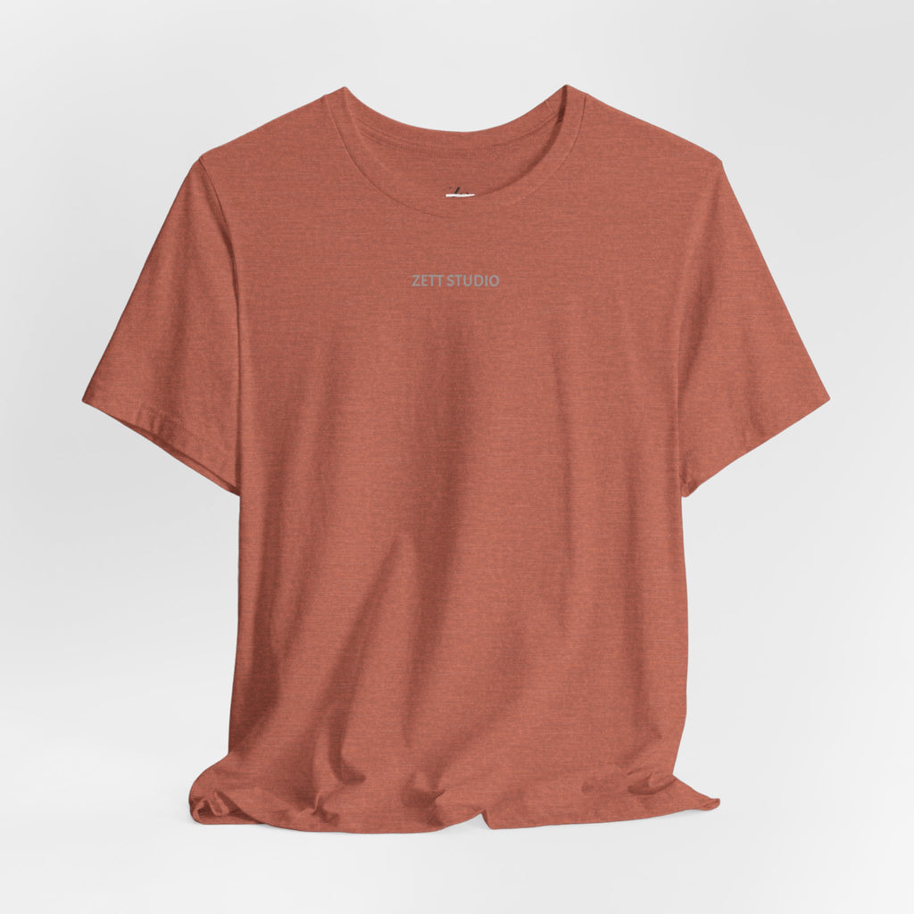 Minimalistisk 'ZETT STUDIO' Logo-tee — Unisex kortermet skjorte