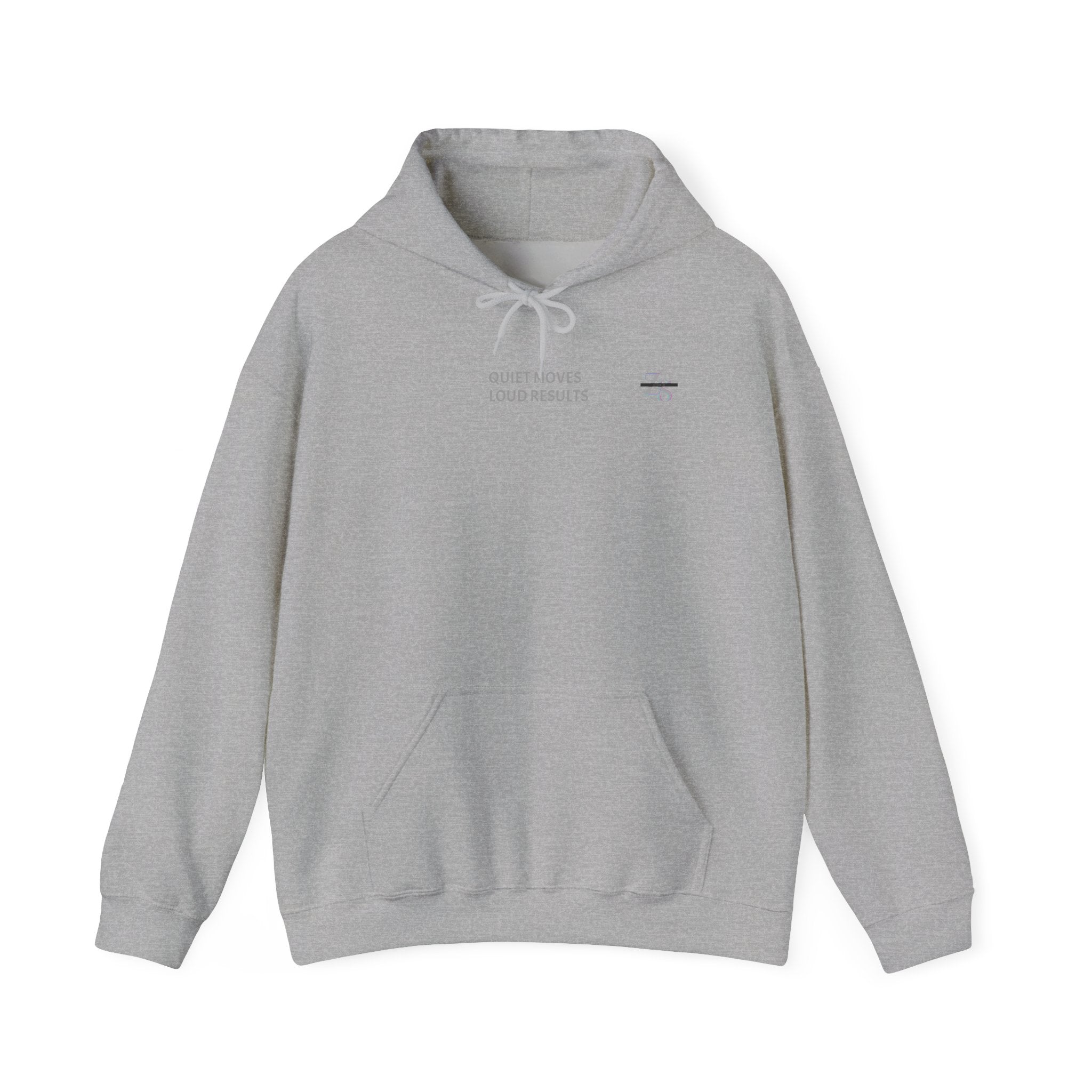 Hoodie — Minimal 'Quiet Hours' Small Chest Graphic Pullover