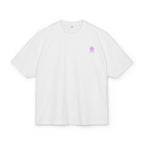 Minimal Pink Silhouette Graphic Tee - Casual Boxy Cotton Shirt