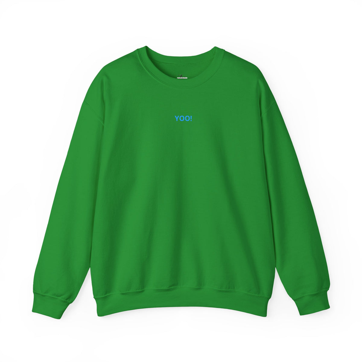 Minimal 'YOO!' Crewneck Sweatshirt — Unisex Sweatshirt