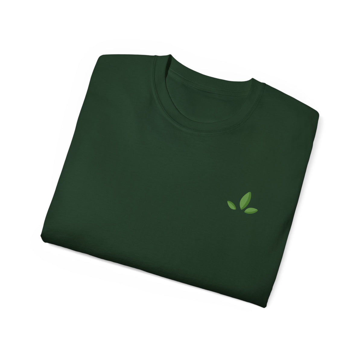 Leaf Logo Tee — Minimal Unisex T-Shirt