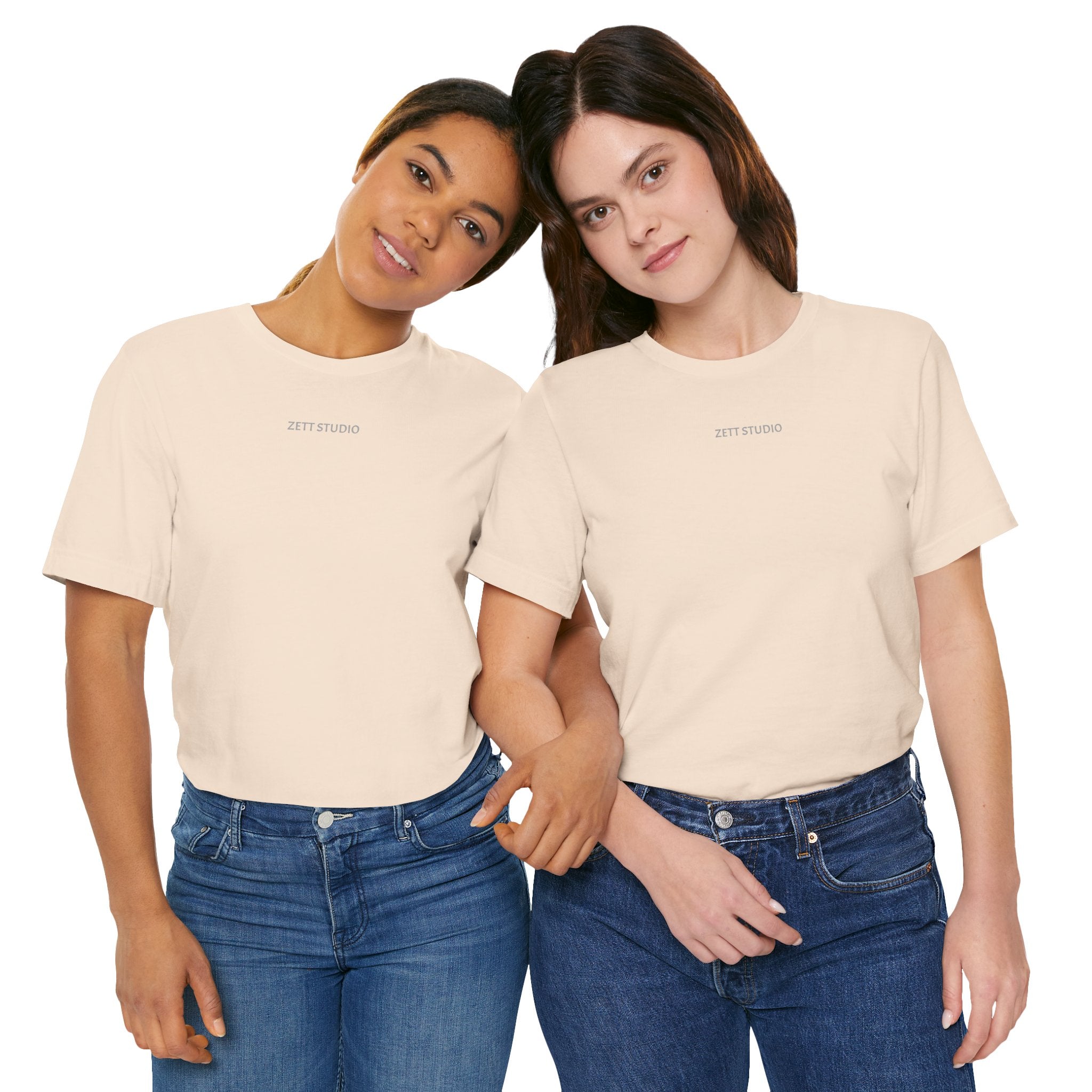 Minimalistisk 'ZETT STUDIO' Logo-tee — Unisex kortermet skjorte