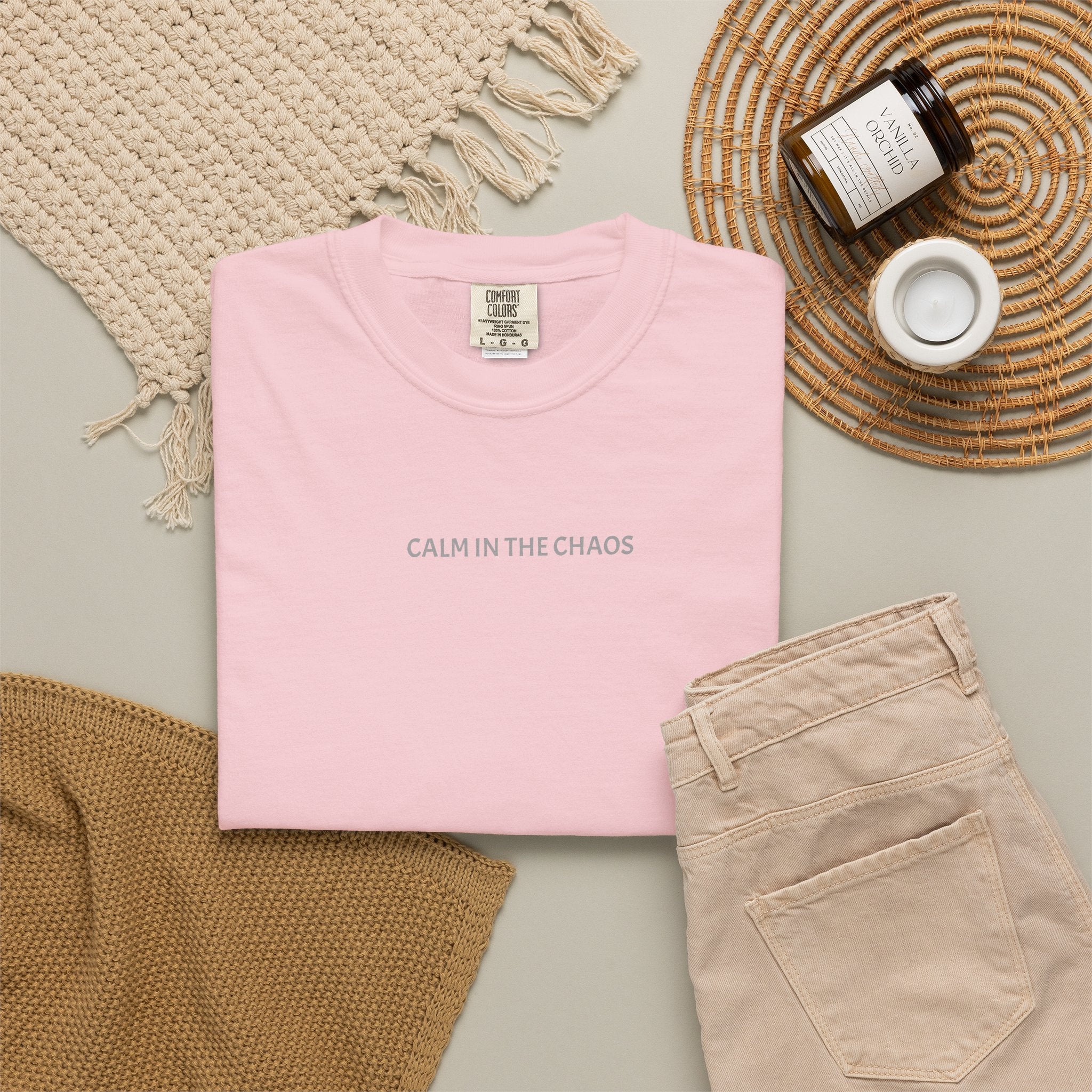 Calm in the Chaos T-Shirt — Minimalist Inspirational Tee