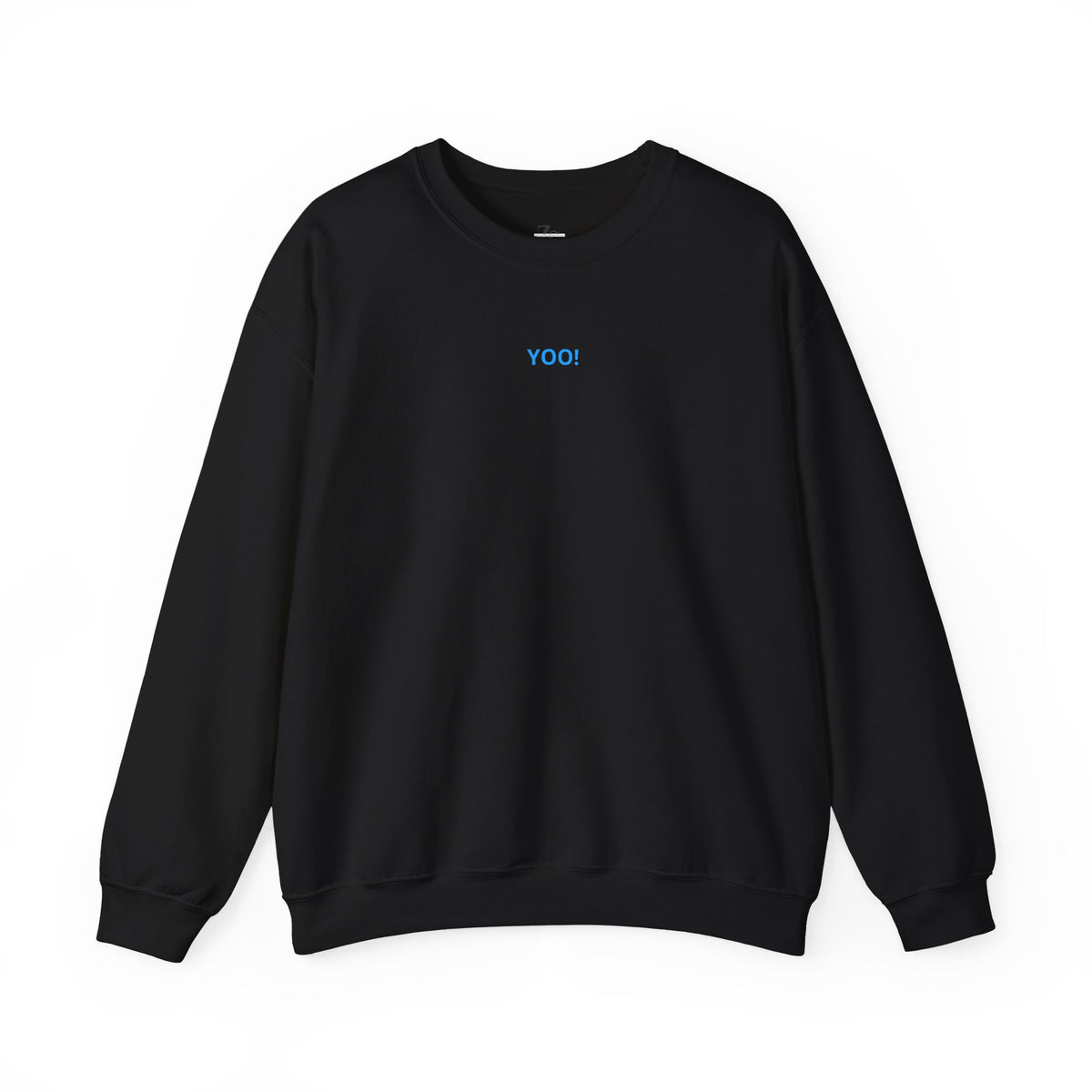 Minimal 'YOO!' Crewneck Sweatshirt — Unisex Sweatshirt