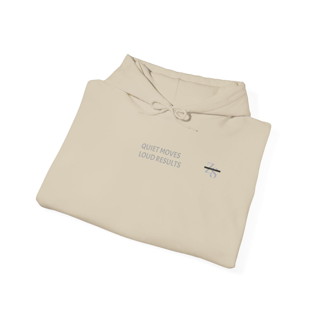 Hoodie — Minimal 'Quiet Hours' Small Chest Graphic Pullover