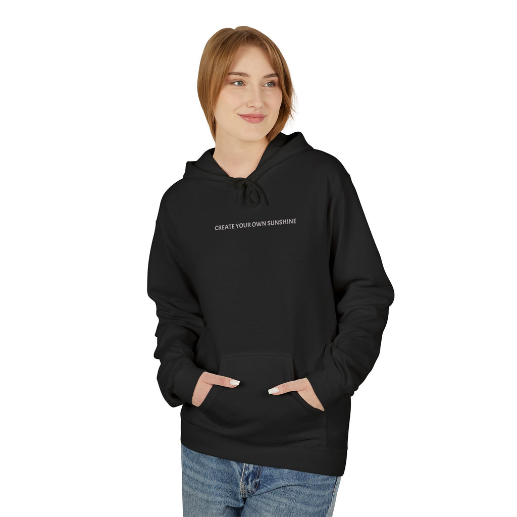 Minimal Tiny Text Hoodie — UNISEX HOODIE