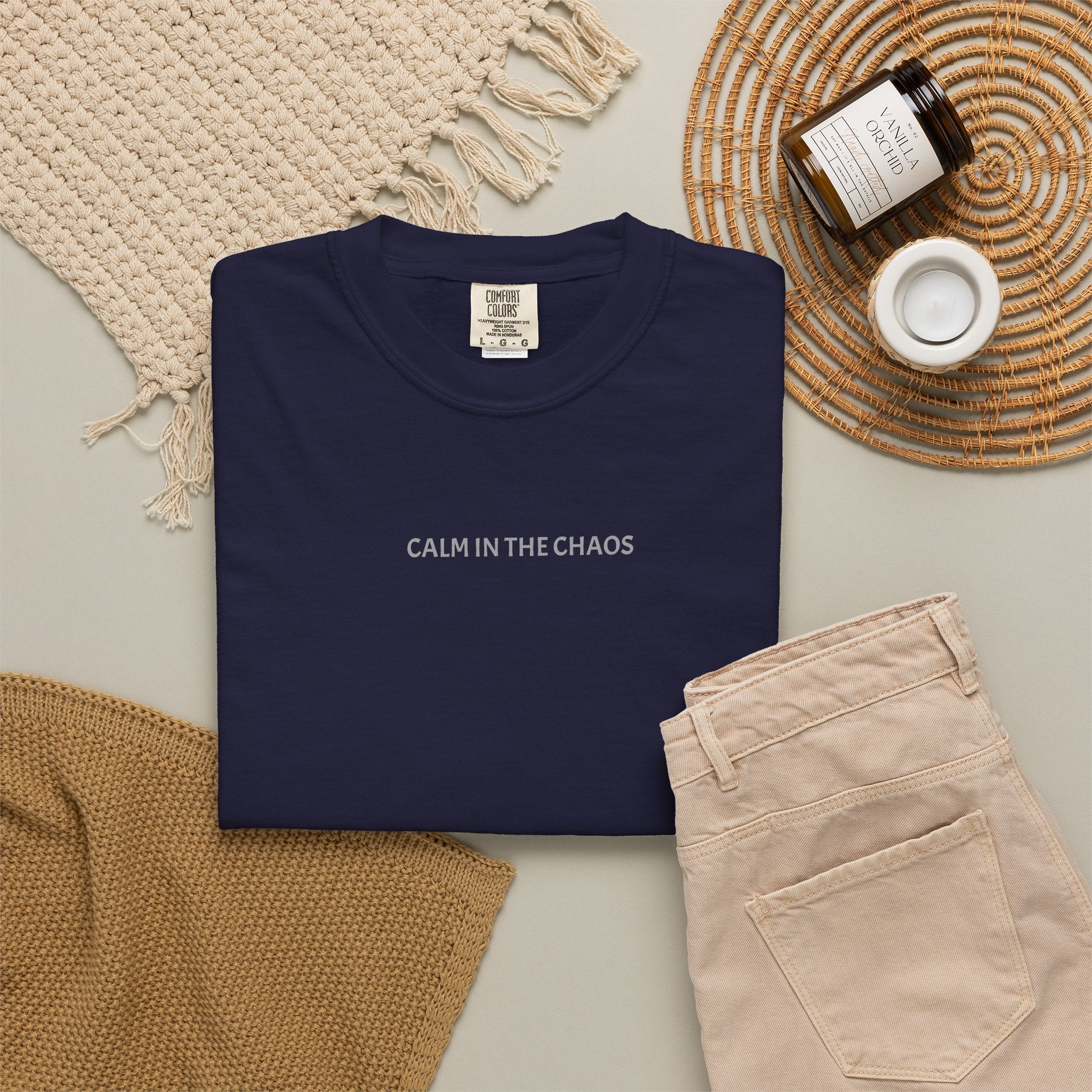 Calm in the Chaos T-Shirt — Minimalist Inspirational Tee