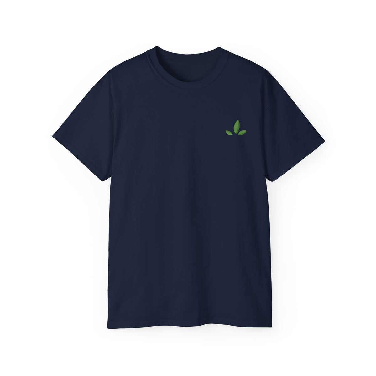 Leaf Logo Tee — Minimal Unisex T-Shirt