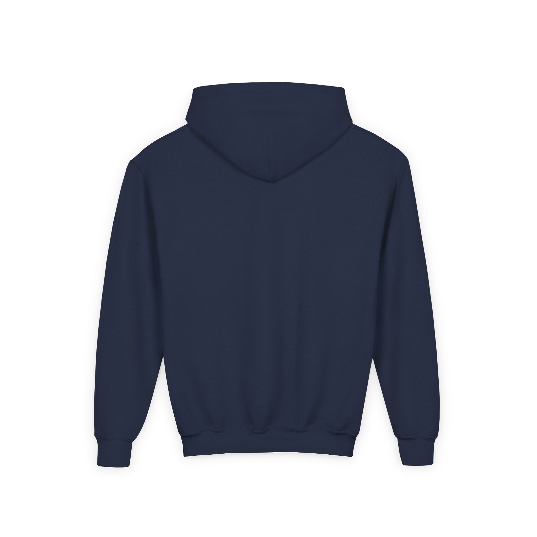 Youth Hoodie with Blue Handprint Chest Logo - Kids Casual Pullover