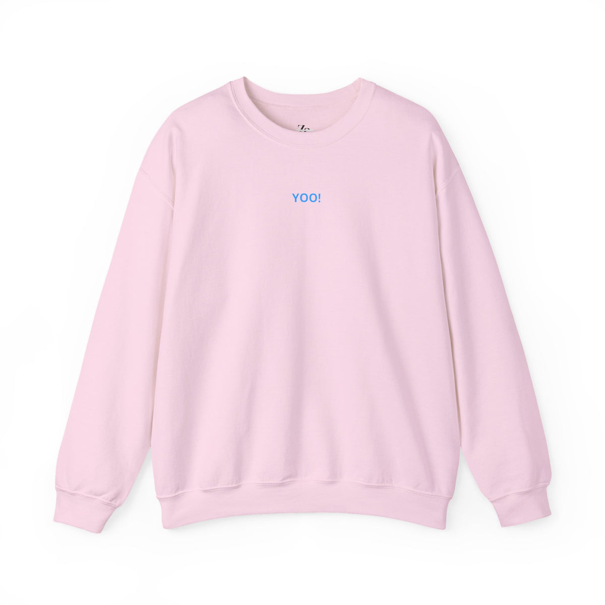 Minimal 'YOO!' Crewneck Sweatshirt — Unisex Sweatshirt