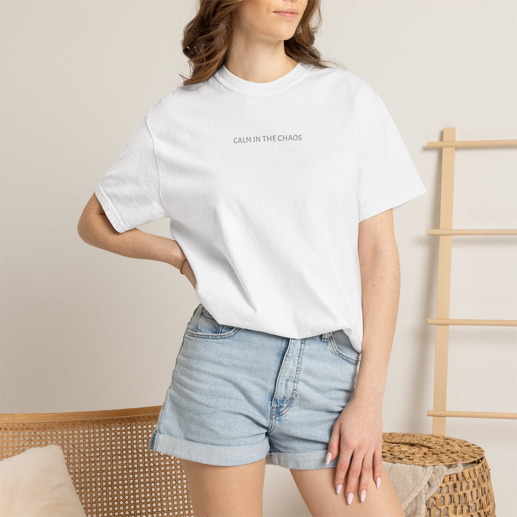 Calm in the Chaos T-Shirt — Minimalist Inspirational Tee