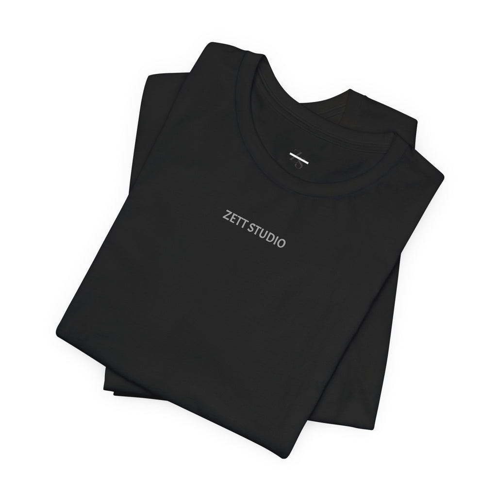 Minimalistisk 'ZETT STUDIO' Logo-tee — Unisex kortermet skjorte