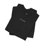 Minimalistisk 'ZETT STUDIO' Logo-tee — Unisex kortermet skjorte