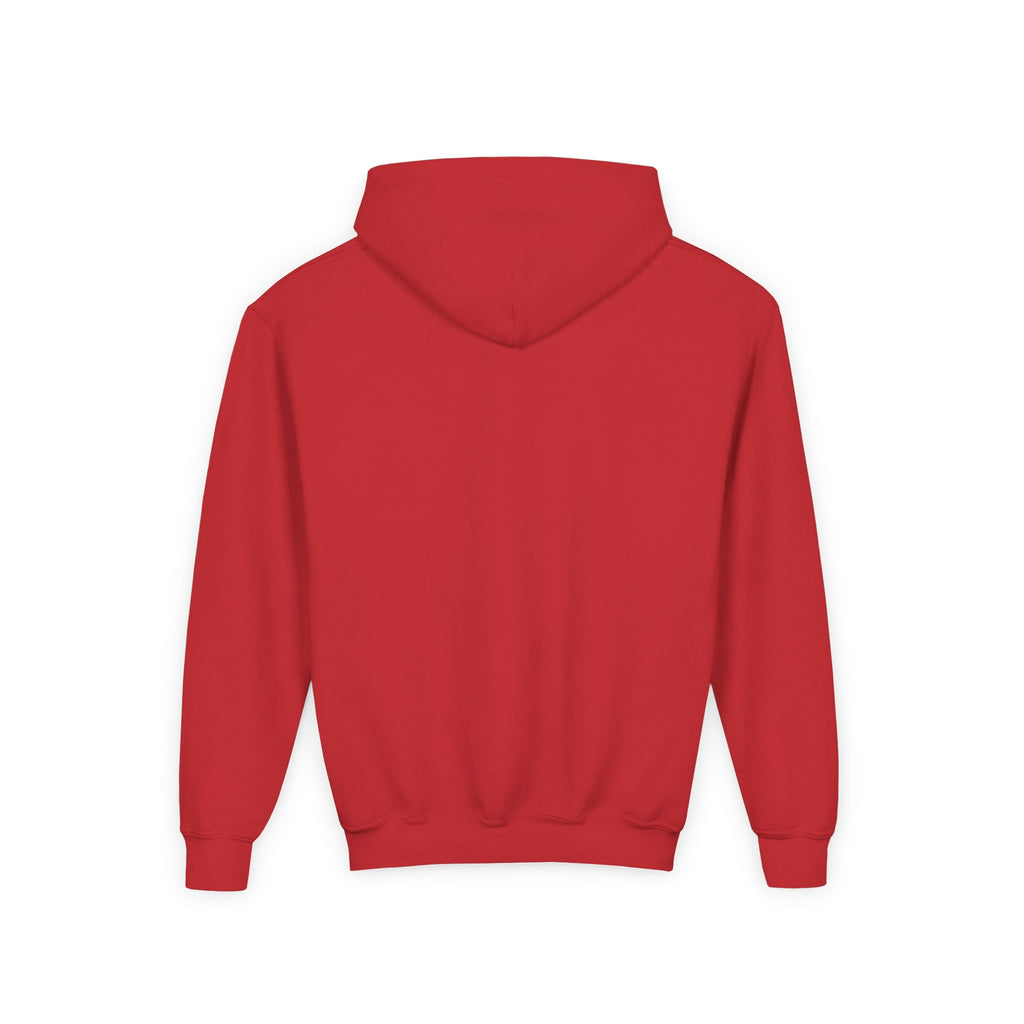 Youth Hoodie with Blue Handprint Chest Logo - Kids Casual Pullover