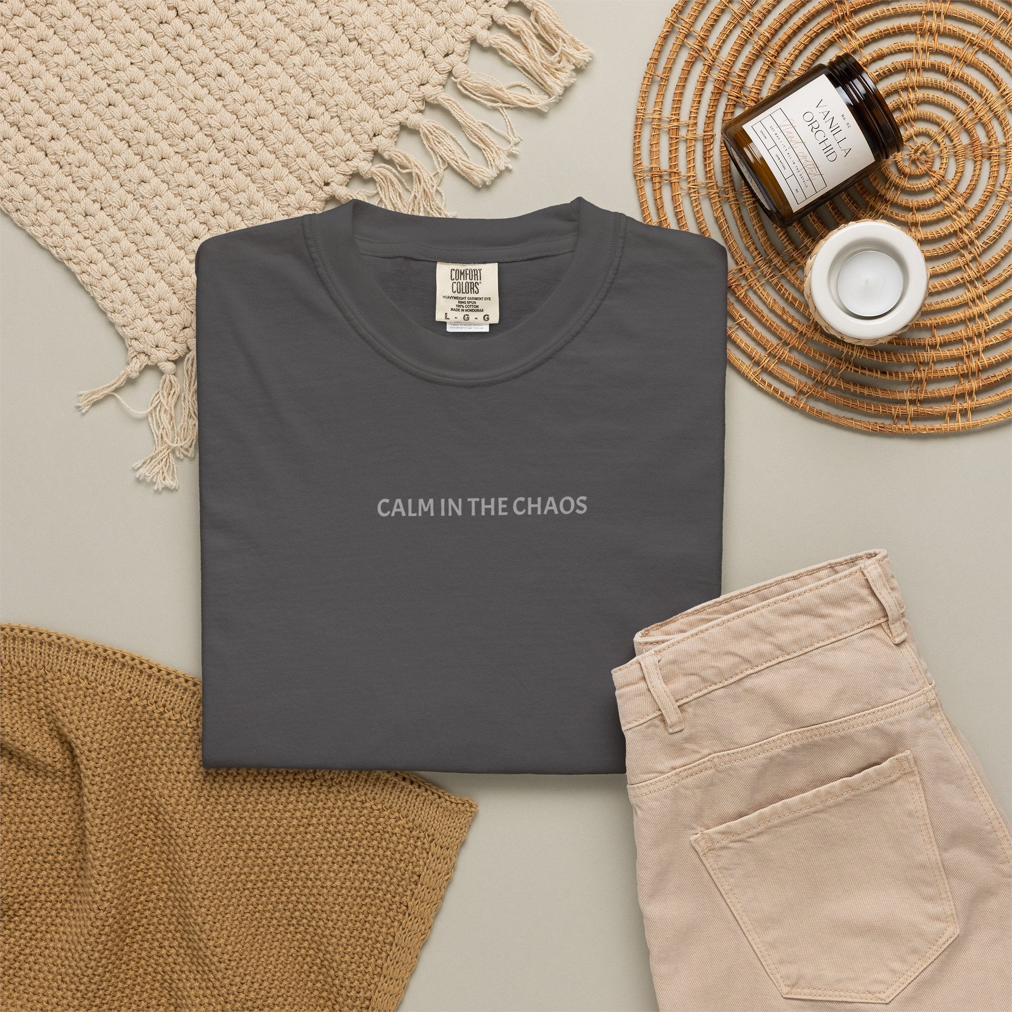 Calm in the Chaos T-Shirt — Minimalist Inspirational Tee