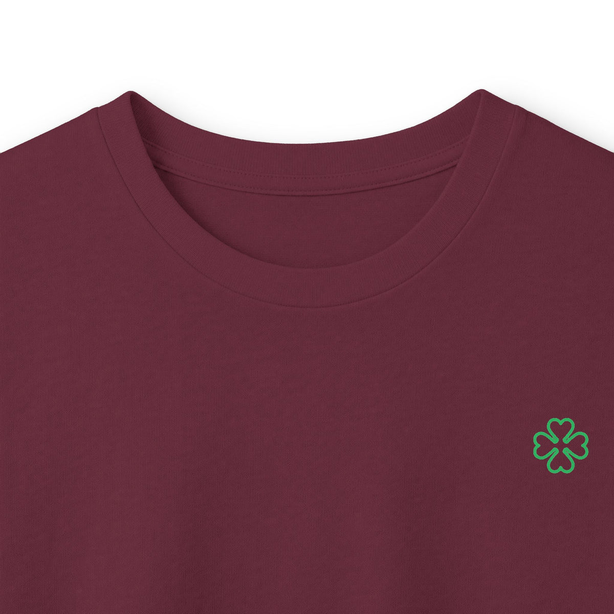 Minimal Green Clover Long Sleeve Tee