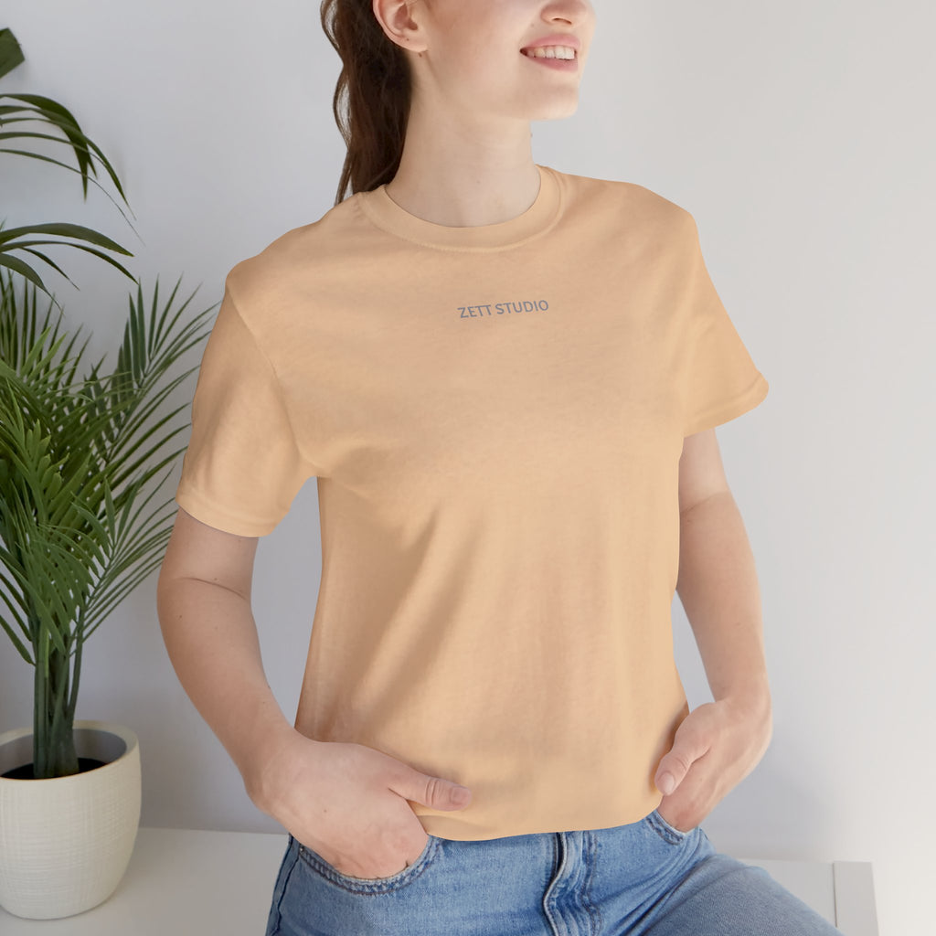 Minimalistisk 'ZETT STUDIO' Logo-tee — Unisex kortermet skjorte