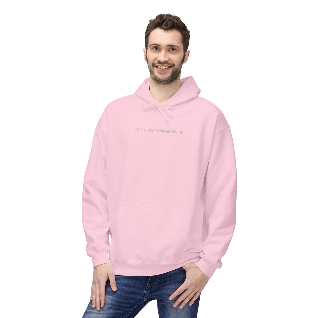 Minimal Tiny Text Hoodie — UNISEX HOODIE