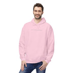 Minimal Tiny Text Hoodie — UNISEX HOODIE