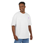 Minimal Pink Silhouette Graphic Tee - Casual Boxy Cotton Shirt