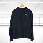 Minimal 'Vibe With Me' Zip Hoodie –Unisex Sweatshirt